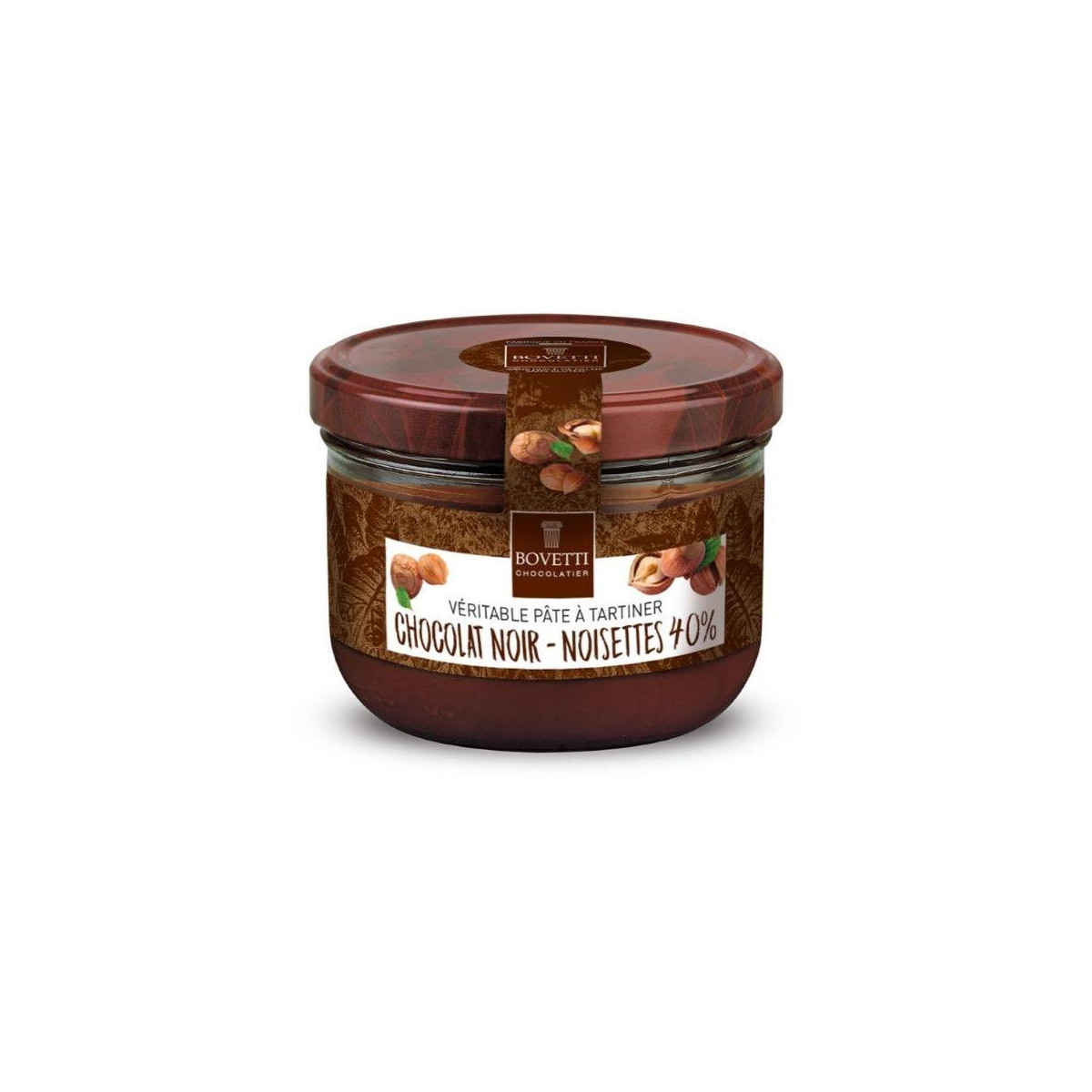 Pâte à tartiner Chocolat Noir 350g - Bovetti