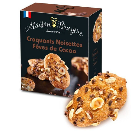 Croquants Noisettes fèves de Cacao - Maison Bruyère