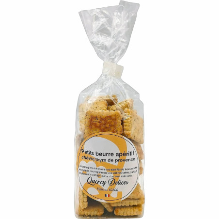 Biscuits apéritifs Chèvre & Thym de Provence