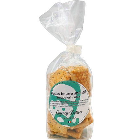 Biscuits apéritifs Roquefort & Noix