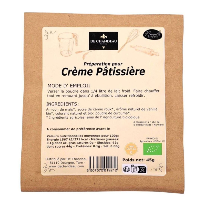 Crème Pâtissière BIO