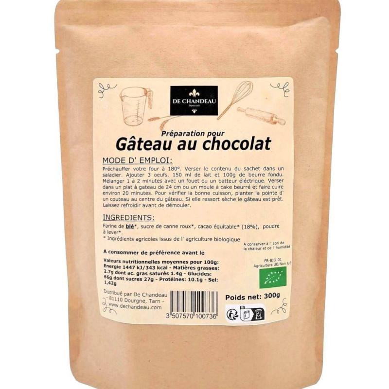 Gâteau au Chocolat BIO