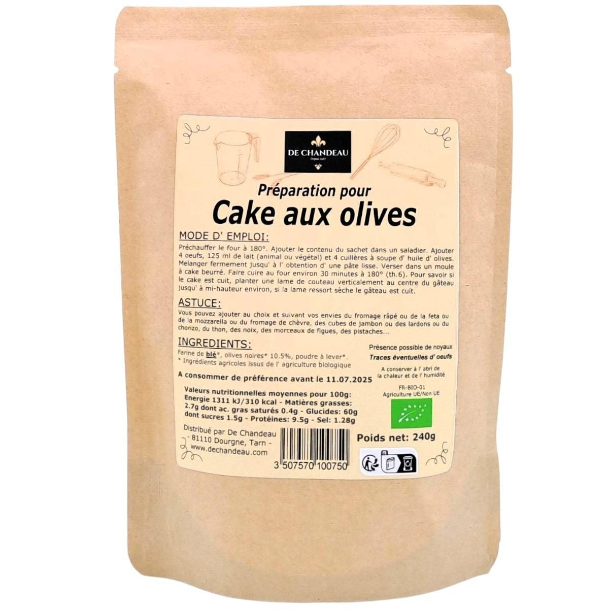 Cake aux Olives BIO