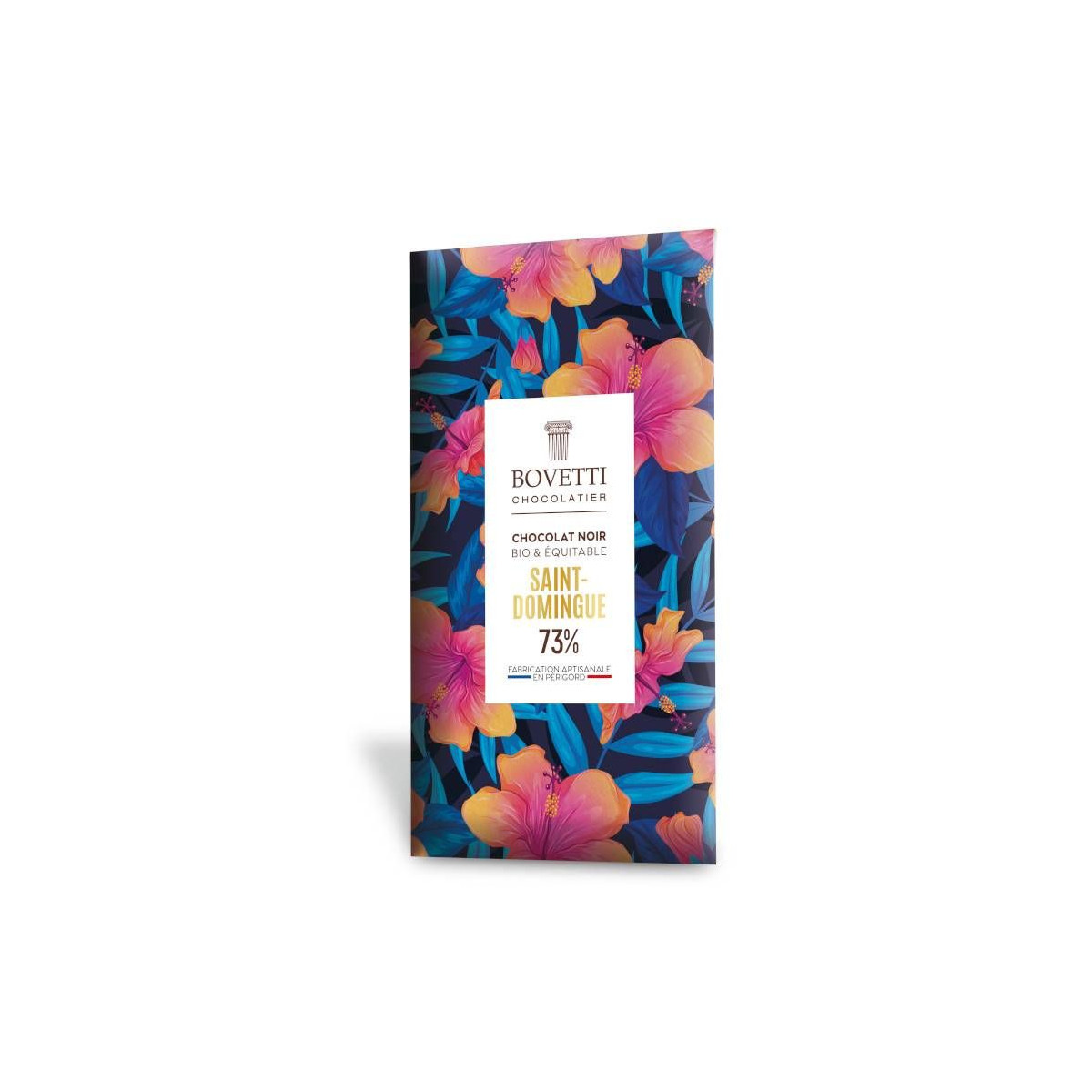 Chocolat Noir Saint-Domingue BIO 80g - Bovetti