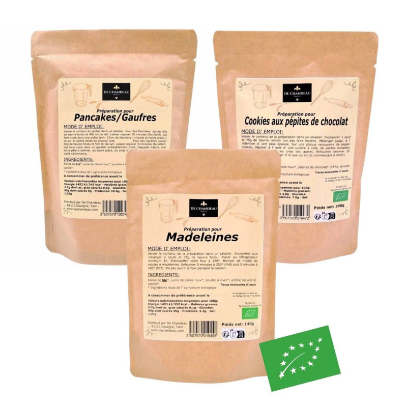 L'assortiment pour le Goûter BIO