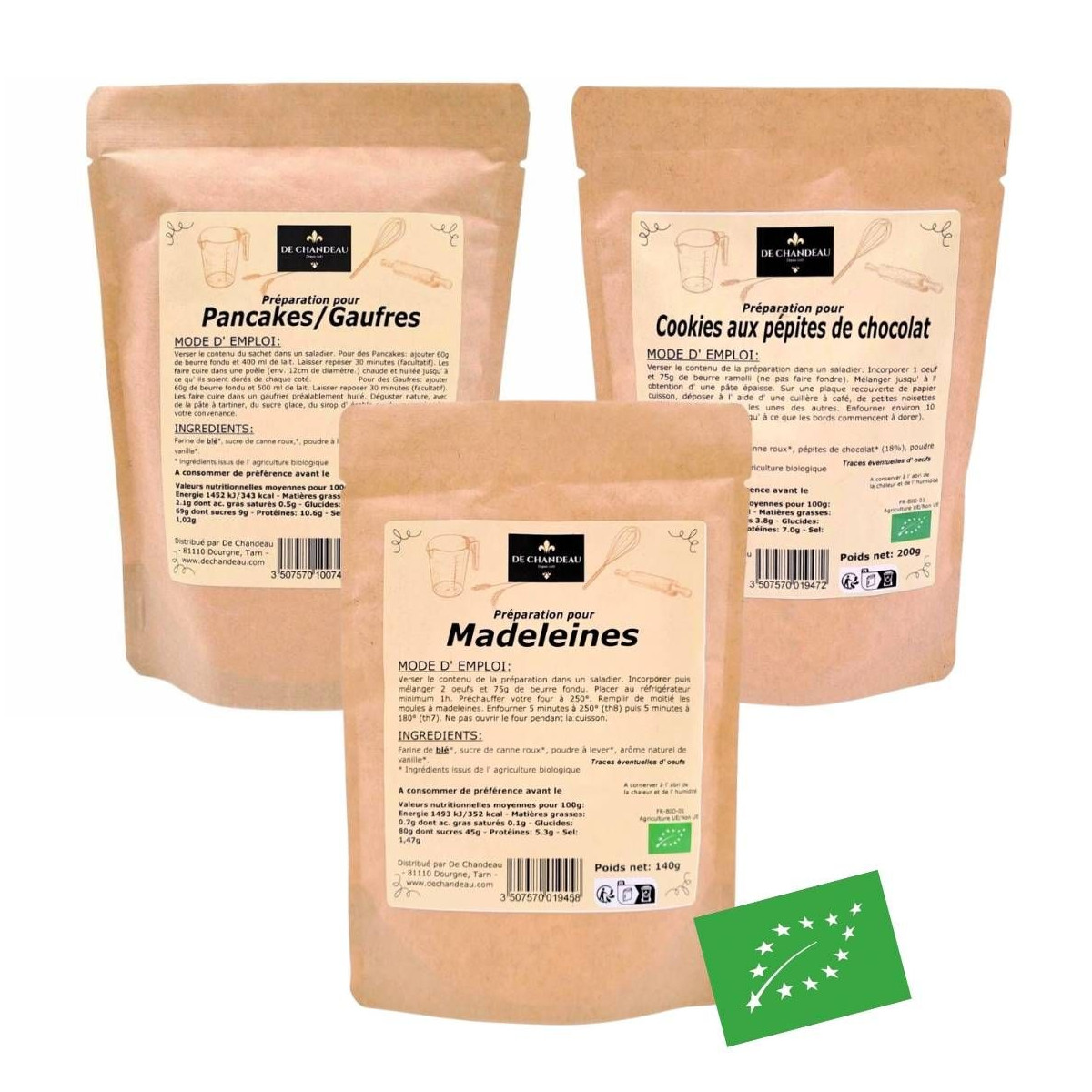 L'assortiment pour le Goûter BIO