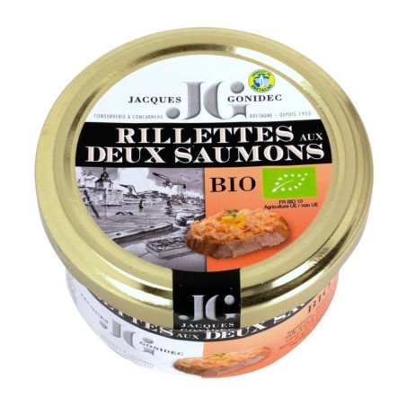 Rillettes aux Deux Saumons BIO Gonidec - 90g