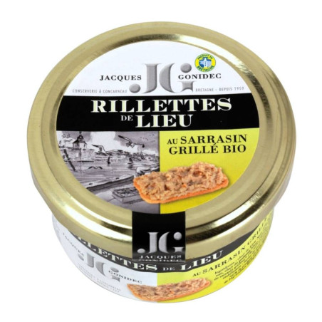 Rillettes de Lieu au Sarrasin grillé BIO Gonidec - 90g