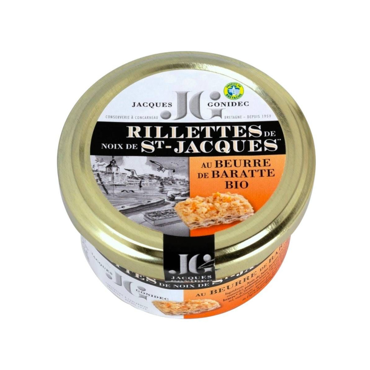 Rillettes de Noix de St-Jacques au Beurre de Baratte BIO Gonidec - 90g