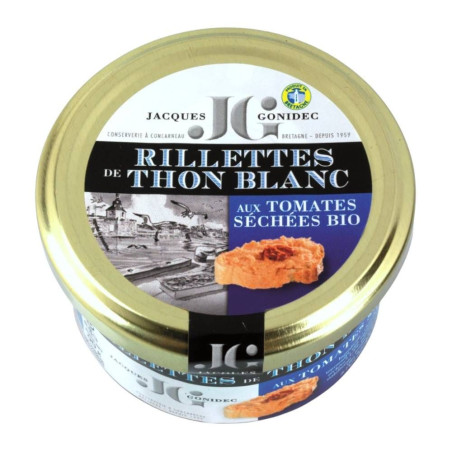 Rillettes de Thon Blanc aux Tomates séchées BIO Gonidec - 90g