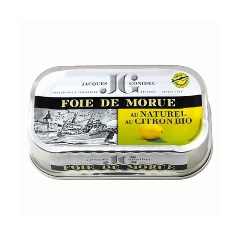 Foie de Morue au Citron BIO Gonidec - 120g