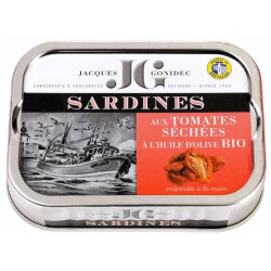 Sardines aux Tomates séchées et huile d'Olive BIO - Gonidec