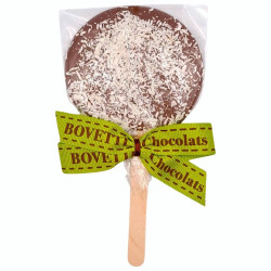 Sucette Chocolat au Lait & Noix de Coco BIO - Bovetti