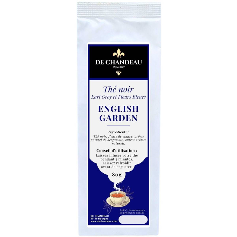 English Garden - Thé Noir Earl Grey et Fleurs Bleues