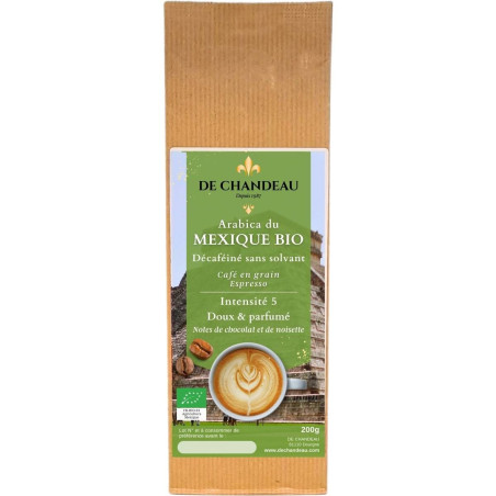 Café décaféiné du Mexique BIO en grain