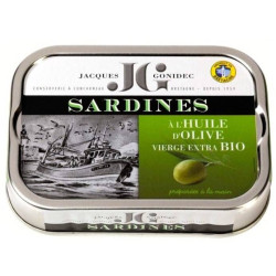 Sardines à l'huile d'Olive extra vierge BIO - Gonidec