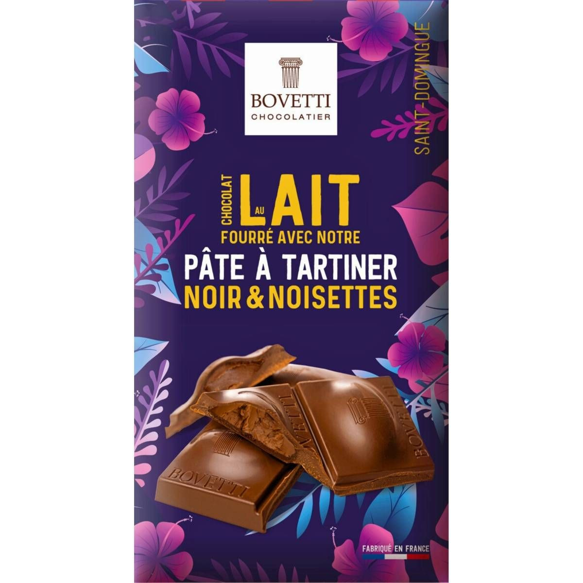 Chocolat au Lait Fourré Pâte à Tartiner Chocolat Noir Noisettes BIO - 100g