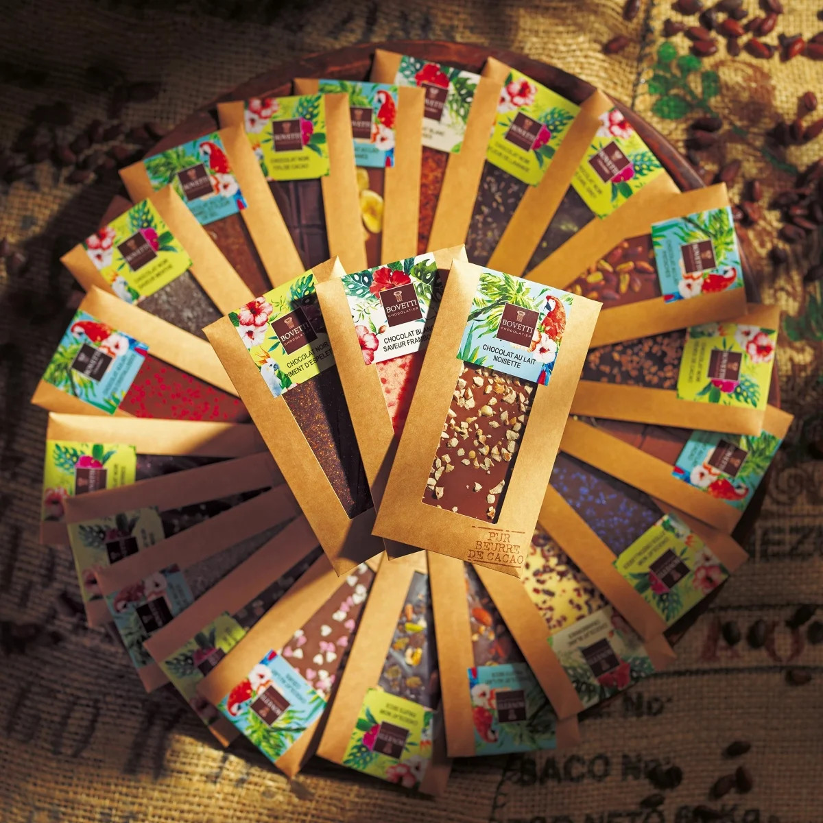 Chocolat Noir et piment d'Espelette 100g - Bovetti