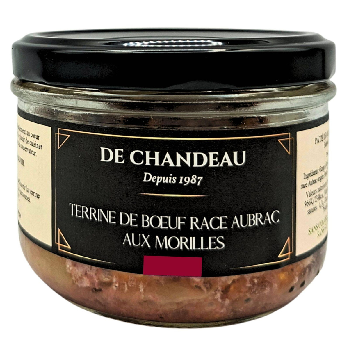 Terrine de Bœuf race Aubrac aux Morilles - 160g