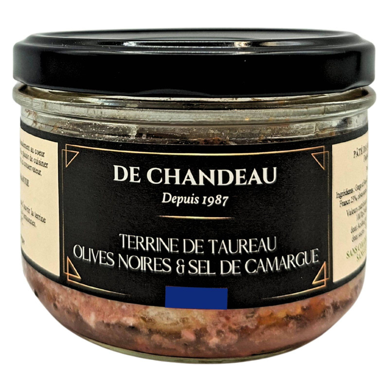 Terrine de Taureau aux Olives Noires et Sel de Camargue - 160g