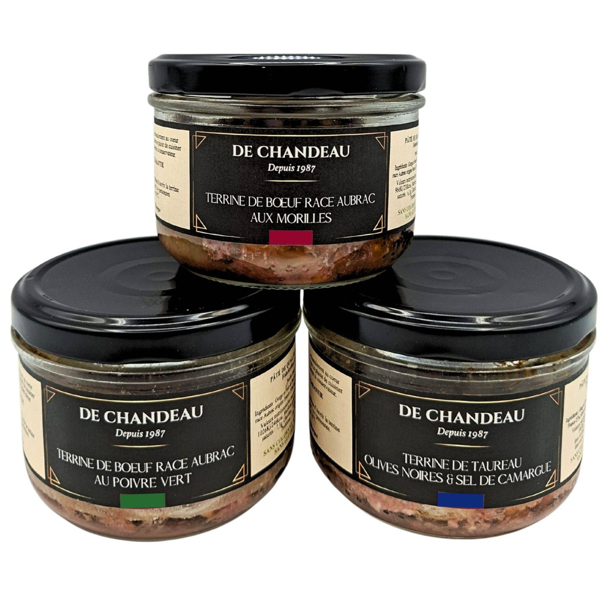 Terrine de Taureau aux Olives Noires et Sel de Camargue - 160g